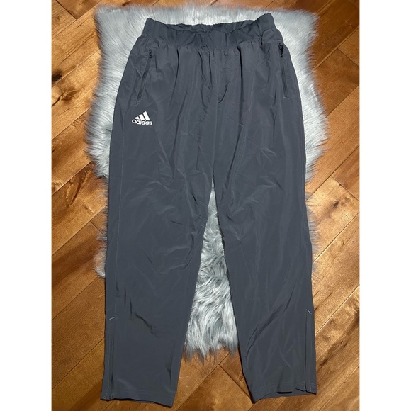 Adidas Women's Under the Lights Woven Warm Up Training Pants Gray Sz Large 16-18 - Picture 3 of 7